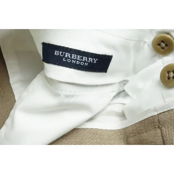 Burberry Brown Woven 100% Wool Mens Pants Trousers Sz 50 EU NEW